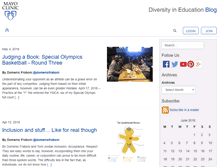 Tablet Screenshot of educationdiversityblog.mayo.edu