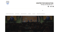 Desktop Screenshot of centerforinnovation.mayo.edu