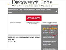 Tablet Screenshot of discoverysedge.mayo.edu