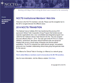 Tablet Screenshot of ncctg.mayo.edu
